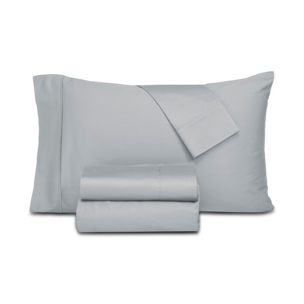 Everyday Home Trident Sheet Set King Gray 100% Cotton 300 Thread Count 4-Pc BED7